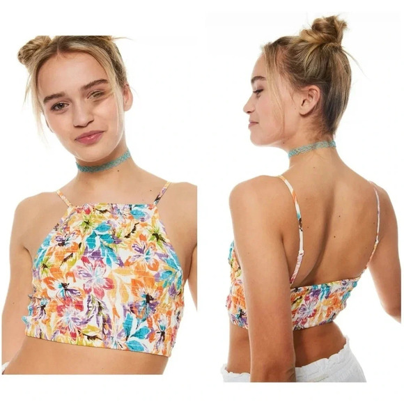 Roxy Live Free Strappy Tank SNOW WHITE PUALANI COMBO M L - Picture 1 of 11